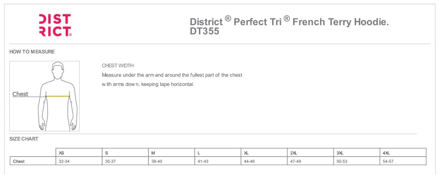 District Perfect Tri French Terry Hoodie